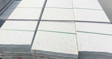 焦作芝麻白毛板，石材毛板