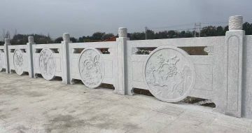 焦作芝麻白河道栏杆 石材栏杆