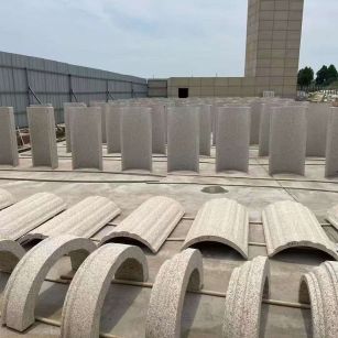 焦作黄金麻别墅柱皮 异形 线条定制