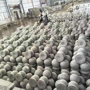 焦作芝麻白圆球 石球 挡车球